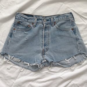 Levi’s High-Rise Denim Cutoff Shorts